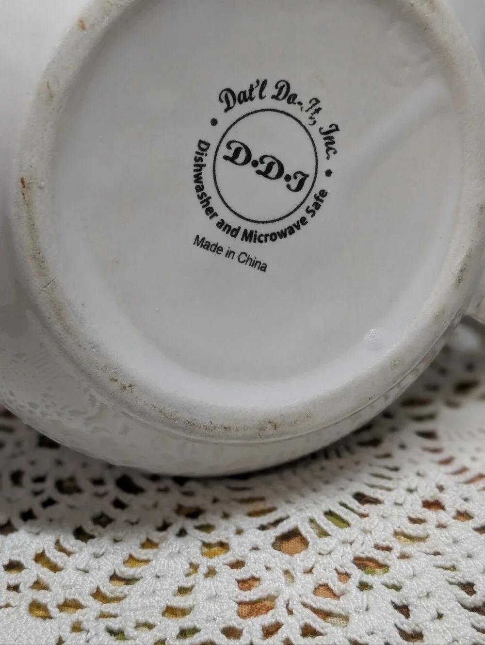Dat’l Do-It Tomato Soup Recipe Mug 3.25x3.75” Vintage Ceramic Retro Chili Cup
